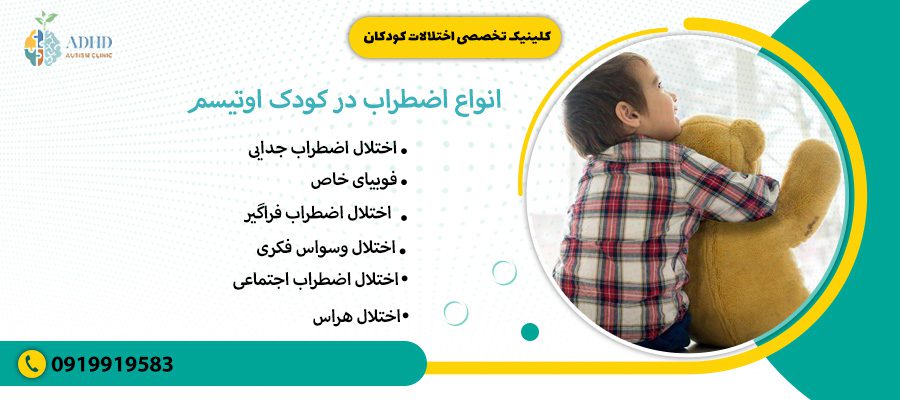 انواع اضطراب در کودک اوتیسم